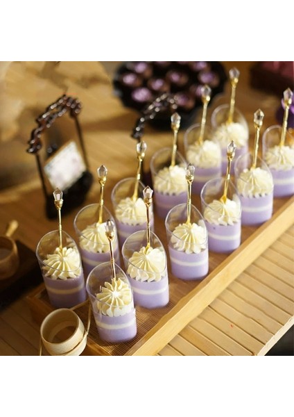30 Adet 80 ml Mini Tek Kullanımlık Konik Kek Bardak Puding Jöle Mus Bardak Meze Kase Ev Tatlı Dükkanı Için Gıda Kabı (Yurt Dışından)