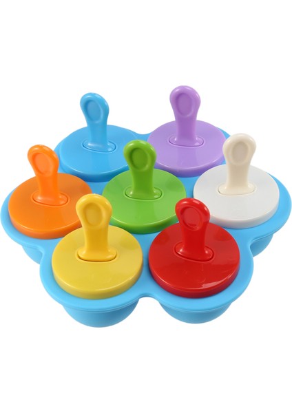 Silikon Popsicle Kalıbı, Buz Yapıcı, Ev Yapımı Saklama Kabı, Kendin Yap Dondurma (Mavi) (Yurt Dışından)