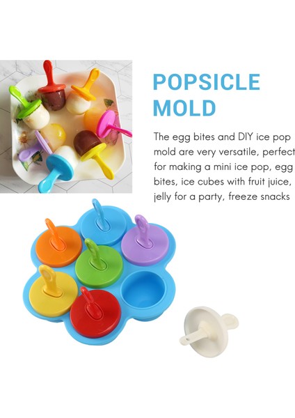 Silikon Popsicle Kalıbı, Buz Yapıcı, Ev Yapımı Saklama Kabı, Kendin Yap Dondurma (Mavi) (Yurt Dışından)