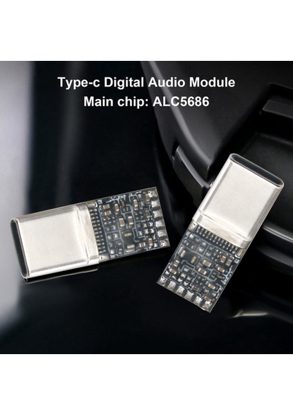 Tip-C Dijital Ses Modülü ALC5686 Adaptör Modülü Için Tel Kontrol Kulaklık Pcba Çözümü (Yurt Dışından)