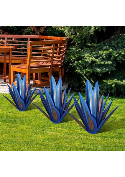 Rustik Heykel Metal Agave Bitki Ev Dekor Rustik El Boyalı Metal Agave Bahçe Süsleri Açık, 55 cm (Yurt Dışından) fiyatları