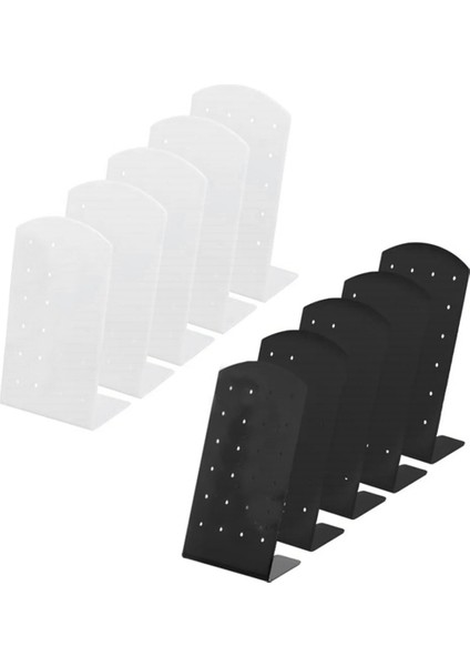 10 Paket 24 Delik Küpe Tutucu Akrilik Kulak Düğme Küpe Vitrin Rafı Organizatör Standı L Şeklinde Küpe Kulak Çıtçıt Rafı (Yurt Dışından)