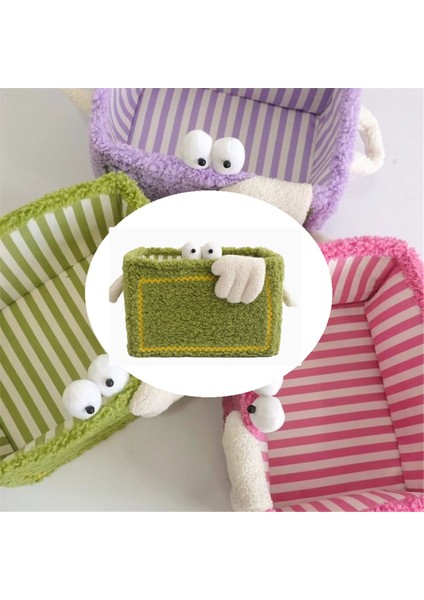 Küçük Depolama Sepeti Katlanabilir Ev Ins Niş Tasarım Depolama Oyuncaklar Aperatifler Kozmetik Hediyeler Düzenleme Yeşil (Yurt Dışından) fiyatları