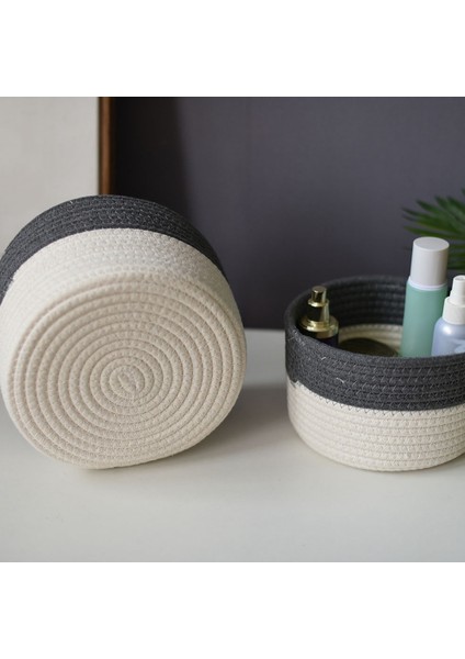 Yuvarlak Çeşitli Eşyalar Depolama Sepeti Çok Fonksiyonlu Gıdalar Aperatifler Depolama Sepeti Halat Dokuma Depolama Sepeti Kozmetik Konteyner (Yurt Dışından) fiyatları