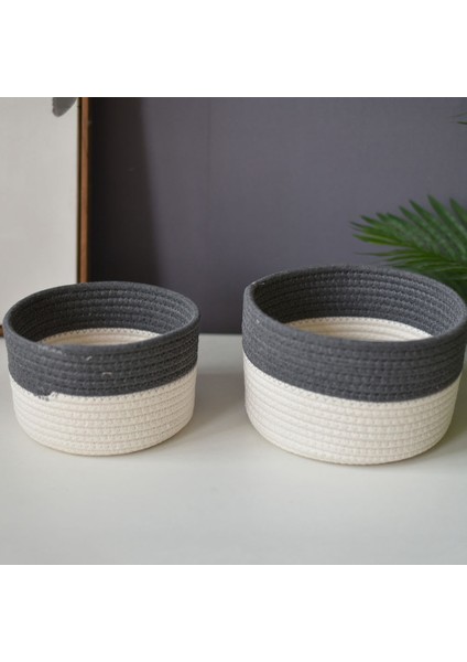 Yuvarlak Çeşitli Eşyalar Depolama Sepeti Çok Fonksiyonlu Gıdalar Aperatifler Depolama Sepeti Halat Dokuma Depolama Sepeti Kozmetik Konteyner (Yurt Dışından) fırsatları