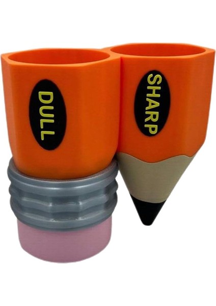 Pencil Pal Organizer, Yeni Keskin-Donuk Kalemlik, Sevimli Kalem Saklama Organizatörü Masaüstü Aksesuarları Turuncu (Yurt Dışından)