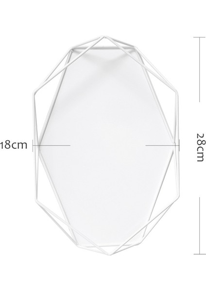 Iskandinav Ev Dekor Tepsileri Geometrik Depolama Tepsileri Takı Tepsileri Takı Ekran Standları Fotoğraf Sahne-Beyaz (Yurt Dışından)