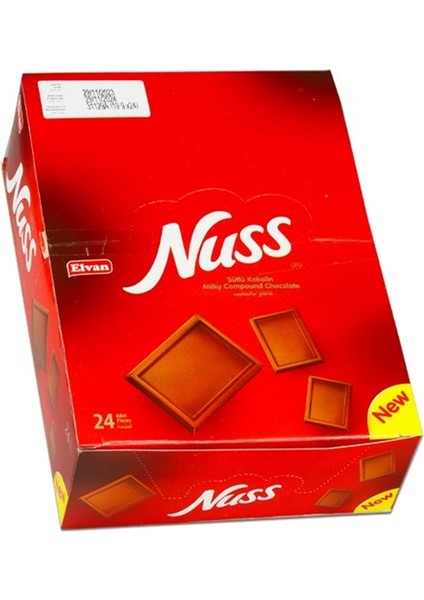 Nuss Tablet 19 gr x 24 Adet (1 Kutu)