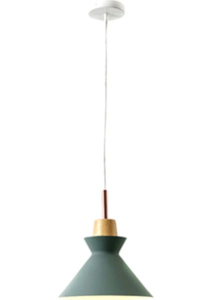 Avize Modern Minimalist Yemek Odası Koridor Işığı Ferforje Başucu Makaron Avize (Yeşil) (Yurt Dışından)