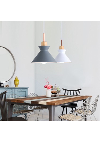 Avize Modern Minimalist Yemek Odası Koridor Işığı Ferforje Başucu Makaron Avize (Yeşil) (Yurt Dışından)