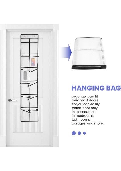 12 Örgü Cep Asılı Ayakkabı Organizatörü Raf Arkası Kapı Ayakkabı Rafı Depolama Ev Duvar Çantası Odası Ayakkabı Depolama-B (Yurt Dışından) indirimleri