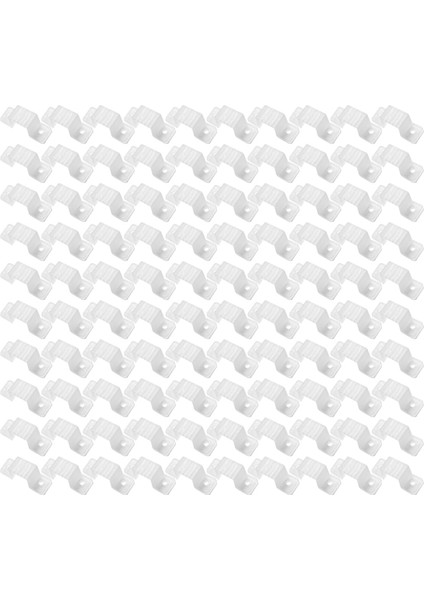 LED Işık Şeridi Montaj Klipsi 5730 / 2835 / 5050 Montaj Tutucu Yarı Saydam Çıtçıt (Genişlik 14MM, 100 Adet / Paket) (Yurt Dışından)