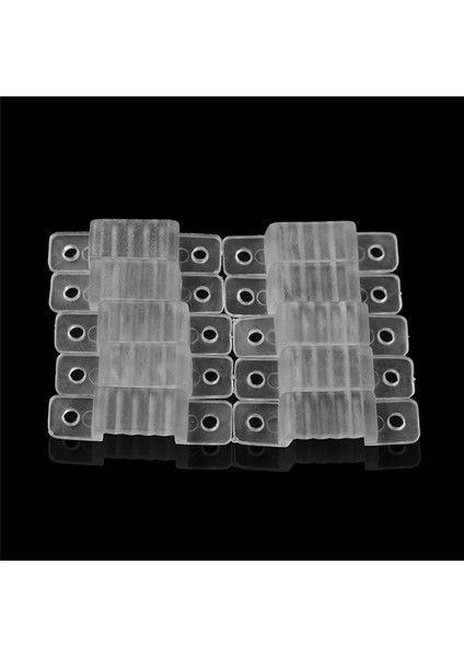 LED Işık Şeridi Montaj Klipsi 5730 / 2835 / 5050 Montaj Tutucu Yarı Saydam Çıtçıt (Genişlik 14MM, 100 Adet / Paket) (Yurt Dışından)