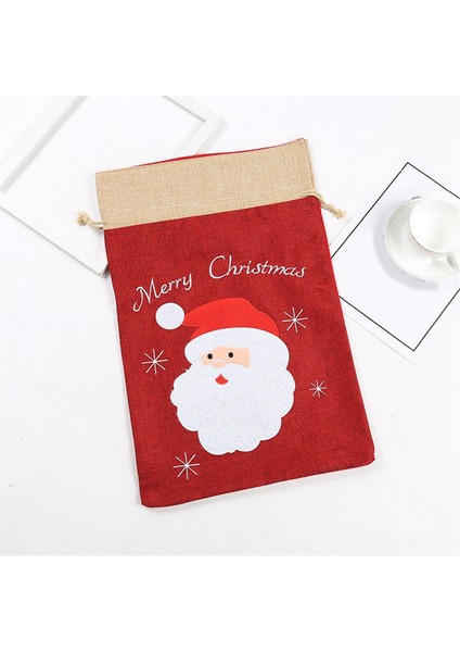 Noel Çuval ve Hediye Çantalar, Noel Baba Noel Çantası, Noel Için Hediye Çantası, Ipli Noel Baba Çuval, Noel Çuval B (Yurt Dışından)