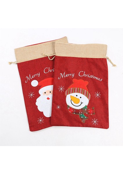 Noel Çuval ve Hediye Çantalar, Noel Baba Noel Çantası, Noel Için Hediye Çantası, Ipli Noel Baba Çuval, Noel Çuval B (Yurt Dışından)