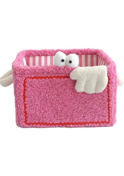 Küçük Depolama Sepeti Katlanabilir Ev Ins Niş Tasarım Depolama Oyuncaklar Aperatifler Kozmetik Organize Hediyeler Pembe (Yurt Dışından)