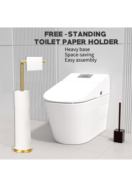 Tuvalet Kağıdı Tutucu Standı, Depolama Kağıt Rulo Tutucu Banyo Için Serbest Daimi, Modern Tuvalet Kağıdı Rulo Tutucu (Yurt Dışından)