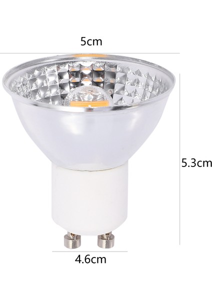 Yüksek Güç Kısılabilir 5W Işık Fincan MR16 Cob LED Işık Seramik Bardak LED Spot LED Ampul 110V LED Spot LAMBA(110V Sıcak Beyaz) (Yurt Dışından)