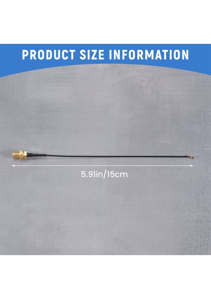 5 Adet Konnektör Anten Wifi Pigtail Sma Dişi Ipx Uzatma Kablosu 15 cm (Yurt Dışından)