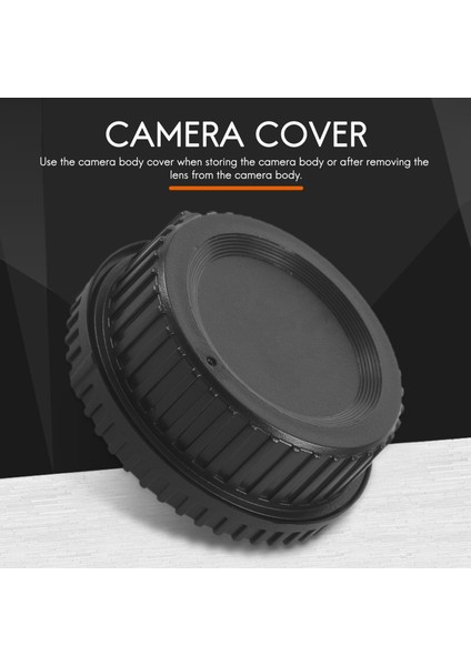 Nikon Dijital Slr Için Siyah Plastik Kamera Gövde Kapağı + Arka Lens Kapağı (Yurt Dışından)