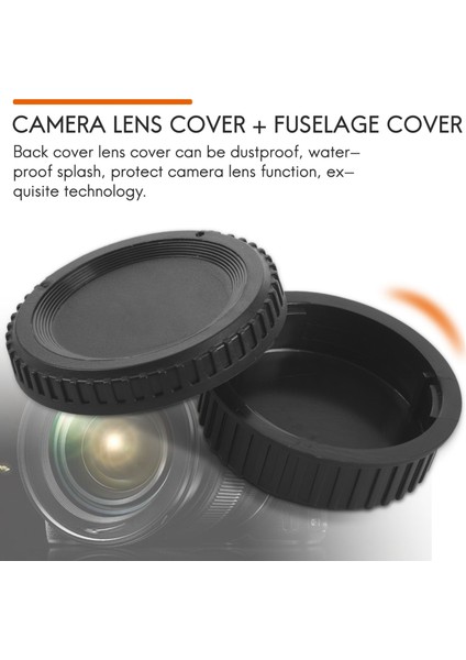 Nikon Dijital Slr Için Siyah Plastik Kamera Gövde Kapağı + Arka Lens Kapağı (Yurt Dışından)