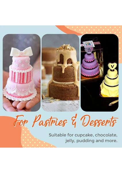 Mini 3 Katmanlı Kek Kalıp Tava, Kek Tava Puding, Kalıp Muffin Teneke Dekorasyon Muffin Tepsi Kalıp Araçları (Yurt Dışından)