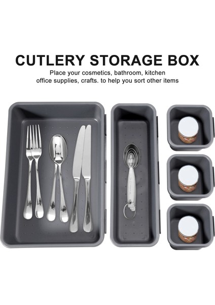 18 Paket Birbirine Çekmece Organizatör Tepsisi, Mutfak Banyo Ofis Yatak Odası Için Çoklu Masa Çekmece Tepsi Organizatörü (Yurt Dışından) modelleri