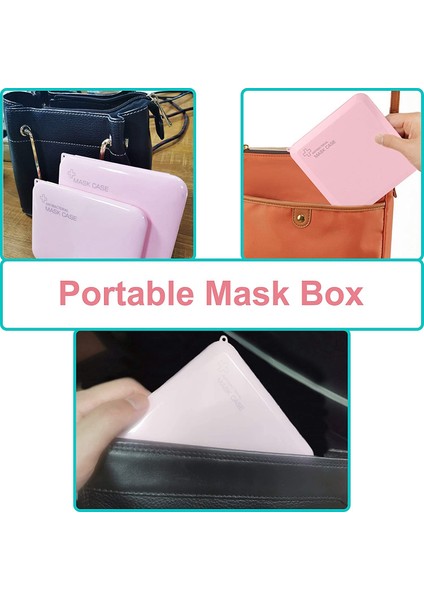 8 Adet Maske Tutucular Plastik Saklama Kutusu Maske Taşıma Çantası Saklama Kapaklı Kutular Toz Geçirmez Su Geçirmez Saklama Kutusu (Yurt Dışından)