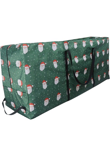 Parti Aksesuarları Kostüm Sahne Kolye Yeşil Noel Baba Kafası Için Noel Ağacı Saklama Çantası (Yurt Dışından)