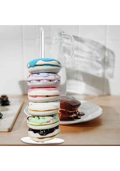2 Parça Akrilik Donut Standları Şeffaf Simit 5.9 Inç Yuvarlak Standı Tutucu Tatlı Standı Masa Noel Düğün Doğum Günü Partisi Için (Yurt Dışından)