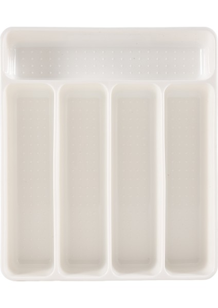 Yeni Mutfak Çekmecesi Organizatör Tepsi Kaşık Çatal Bıçak Takımı Ayırma Bitirme Saklama Kutusu Çatal Bıçak Takımı Mutfak Depolama Organizasyonu Beyaz (Yurt Dışından)