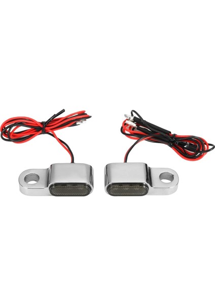 2x Evrensel Su Geçirmez Österge Işığı Flaşö LED Chorme (Yurt Dışından)