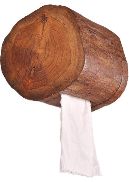 Vintage Ahşap Kağıt Tüp Ev Otel Odası Doku Kutusu Banyo Rulo Tutucu Banyo Mutfak Kağıdı Tutucu (Yurt Dışından)