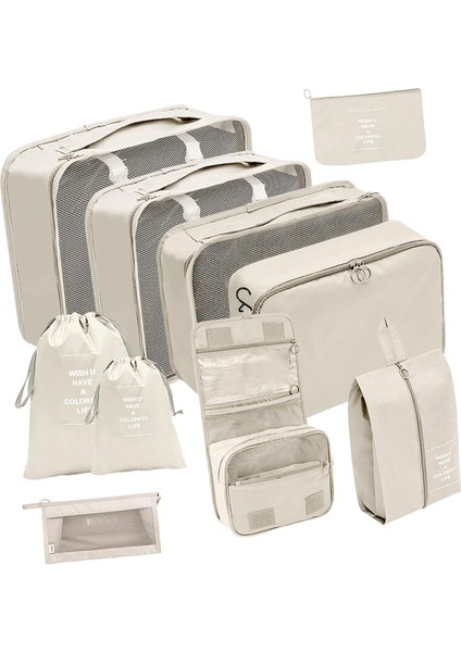 10 Adet Taşınabilir Ambalaj Küpleri Bagaj Seyahat Çantaları Seyahat Duffle Bavul (Yurt Dışından) fırsatları