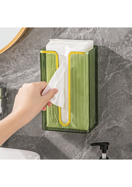 Yumruksuz Doku Kutusu Mutfak Banyo Kağıt Organizatör Duvara Monte Kağıt Havlu Saklama B (Yurt Dışından)