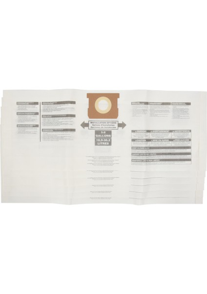 6 Adet Evrensel Kuru Toz Torbası 5-8 Galonluk Toz Torbaları Için 5 Ila 8 Galonluk Elektrikli Süpürgeler (Yurt Dışından) modelleri