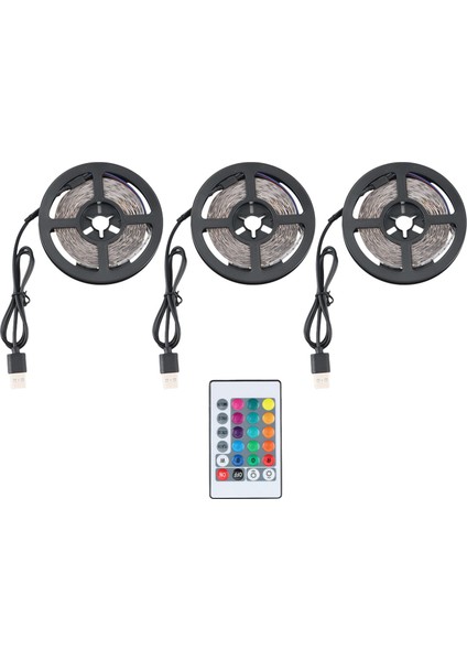 Müzik 2835 LED Şeritler Işık Esnek Rgb Lamba Şerit Smd Tv Bant Su Geçirmez Bluetooth Uzaktan Kumanda (Yurt Dışından)