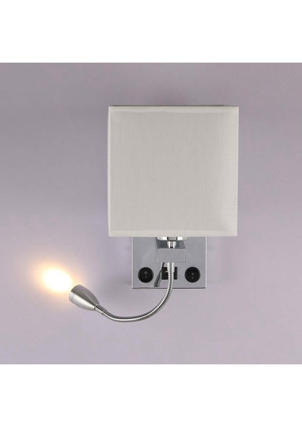 Modern LED Duvar Lambası Başucu Yatak Odası Aplik Aplik Anahtarı ile USB Iç Başlık Ev Otel Duvar Işıkları (Ampul Olmadan) (Yurt Dışından)