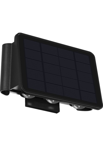 Güneş Enerjili Duvar Işığı Dış Mekan Yukarı-Aşağı Aydınlatma LED Lamba Avlu Bahçe Için Güneş Enerjili Duvar Yıkama Işıkları 5 Işık (Yurt Dışından)