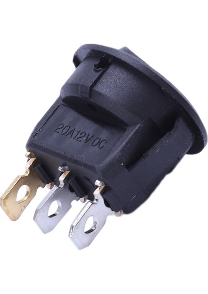 20 Adet 12V 20A Amper Açma/kapama/3 Konumlu Terminal Yuvarlak Rocker LED Geçiş Anahtarı Mavi ve Kırmızı (Yurt Dışından)