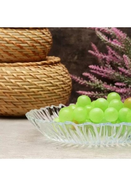 10546 Aurora 32 Cm Oval Cam Kayık Servis Meyve Tabağı