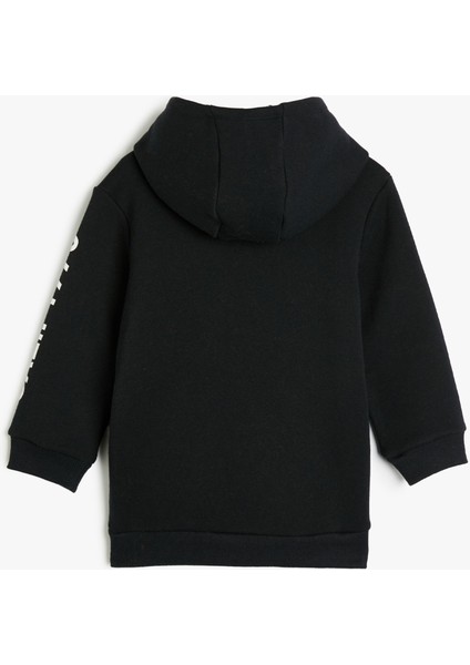 Erkek Çocuk Kapşonlu Sweatshirt Şehir Temalı Baskı Detaylı Uzun Kollu fiyatları