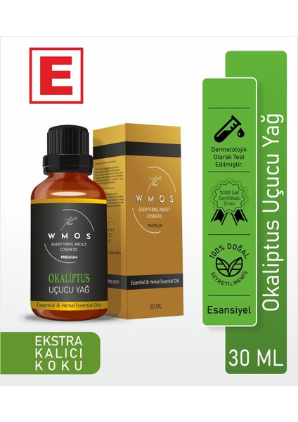 Okaliptus Uçucu Yağ 100 % Saf Esansiyel Uçucu Yağ Aromaterapi Yağı Oda Kokusu Buhurdanlık Yağı 30ML