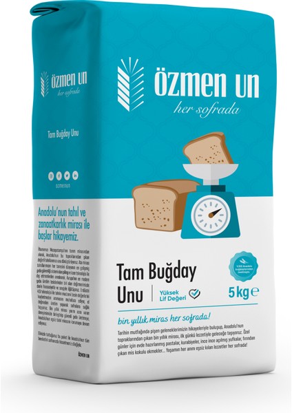 Tam Buğday Unu Özmen Un 5 kg