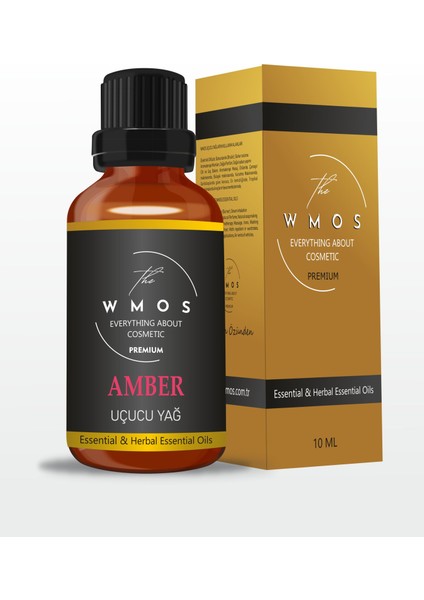 Amber Uçucu Yağ 100 % Saf Esansiyel Uçucu Yağ Aromaterapi Yağı Oda Kokusu Buhurdanlık Yağı 10 ml
