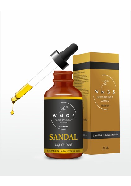 Sandal Uçucu Yağ 100 % Saf Esansiyel Uçucu Yağ Aromaterapi Yağı Oda Kokusu Buhurdanlık Yağı 30ML