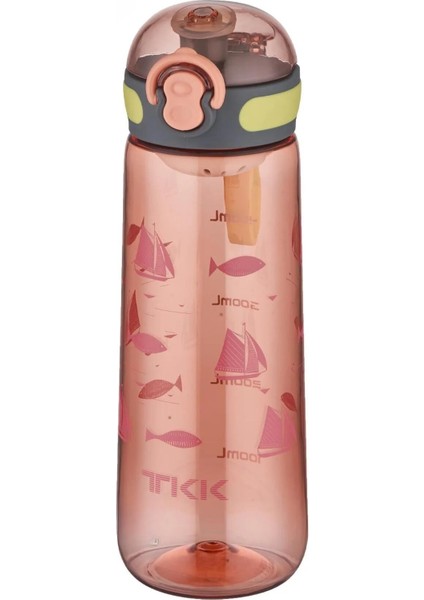 Tkk 550ML Pipetsiz Taşıma Askılı Süzgeçli Tritan Çocuk Su Matarası