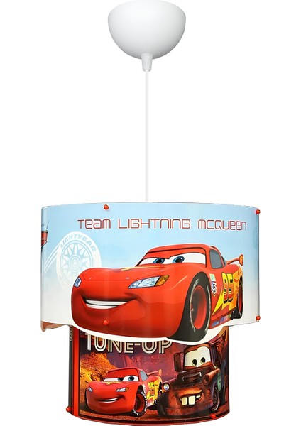 Cars 3D Lisanslı Sarkıt ve 3'lü Pipet Seti-Çocuk Odası