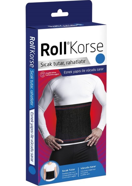Korse Siyah XXL - Sıcak Tutar & Rahatlatır