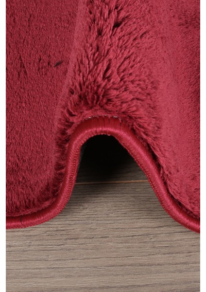 Relax Mürdüm 60X100 + 50X60 cm 2'li Köşeli Ponpon Saçaklı Banyo Halısı Paspası Seti Kaymaz Tabanlı modelleri